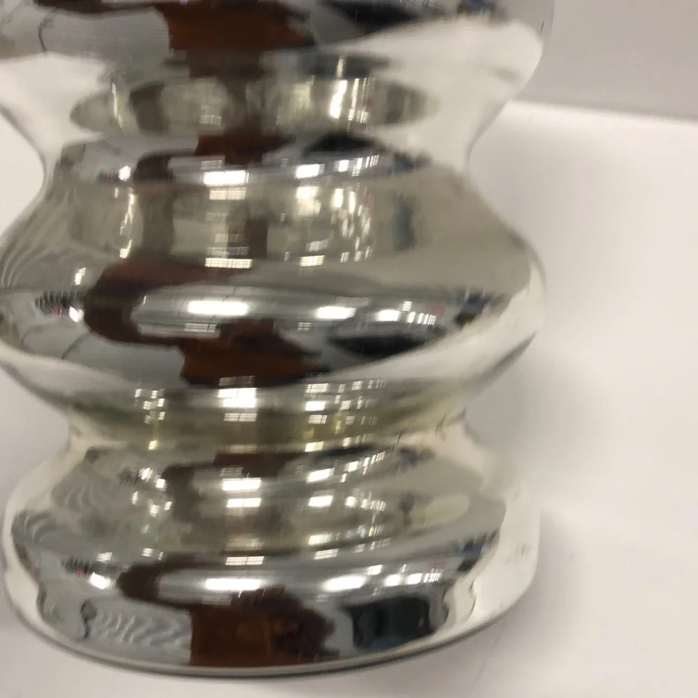 West Elm Silver and Gold Decorative Vase